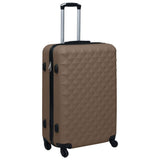 Vidaxl Ensemble de bagages durs en 2 parties bruns