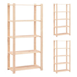 Vidaxl Storage Racks 5-lag 3 St 80x38x170 cm Pine Wood 250 kg