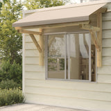 Vidaxl Door Canopy 150x100x100 cm Solid Pine