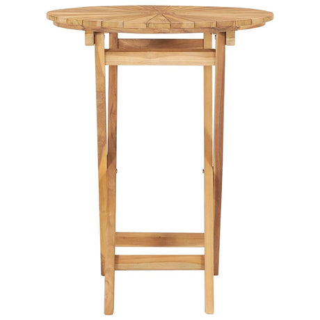 Vidaxl tuintafel inklapbaar ø60 cm massief teakhout