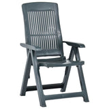 Vidaxl tuinstoelen 2 st verstelbaar kunststof groen