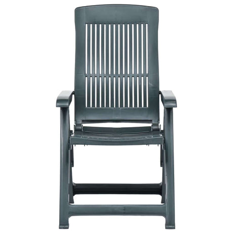 Vidaxl tuinstoelen 2 st verstelbaar kunststof groen