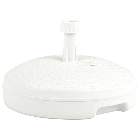 Vidaxl Parasol Fuß mit Sandwasser 20 l Plastik Rattan Weiß gefüllt