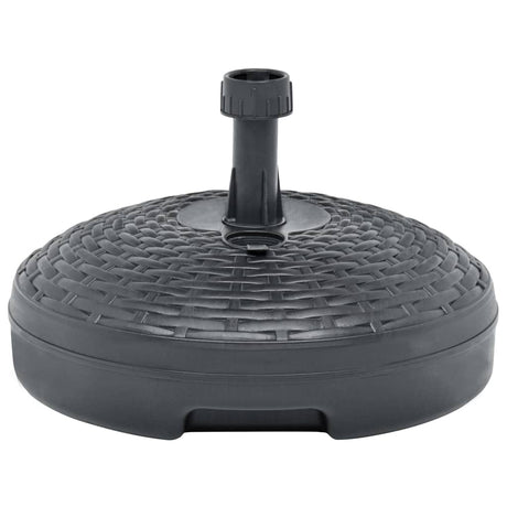 Vidaxl Parasol Fuß gefülltes Sandwasser 20 l Plastik -Rattan -Anthrazit