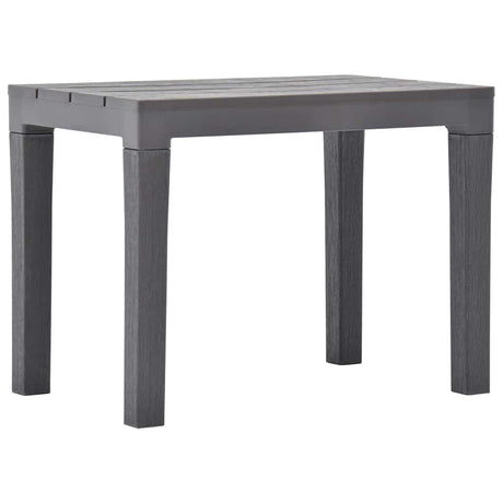 Vidaxl tuintafel met 2 banken kunststof bruin