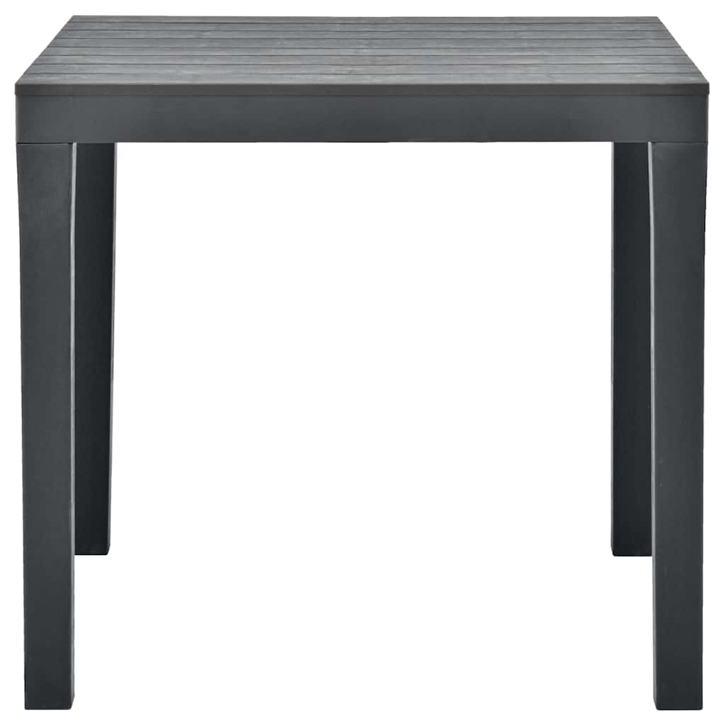 Vidaxl tuintafel 78x78x72 cm kunststof antraciet