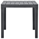 Vidaxl tuintafel 78x78x72 cm kunststof antraciet