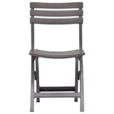 Vidaxl tuinstoelen inklapbaar 2 st kunststof mokka