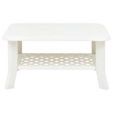 Vidaxl salontafel 90x60x46 cm kunststof wit