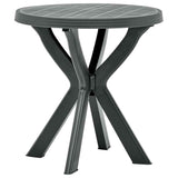 Vidaxl bistrotafel ø70 cm kunststof antraciet
