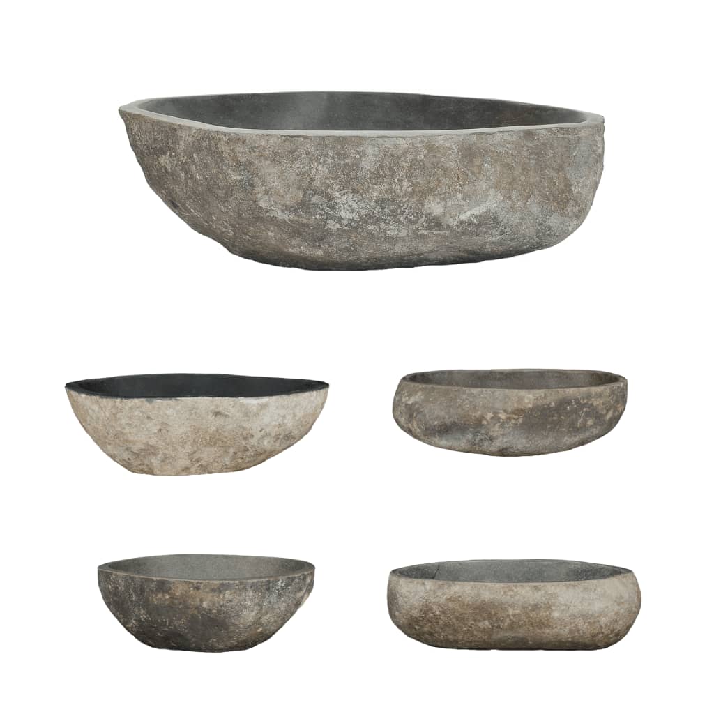 Vidaxl Washbasin Oval (45-53) X (34-41) CM Kamień