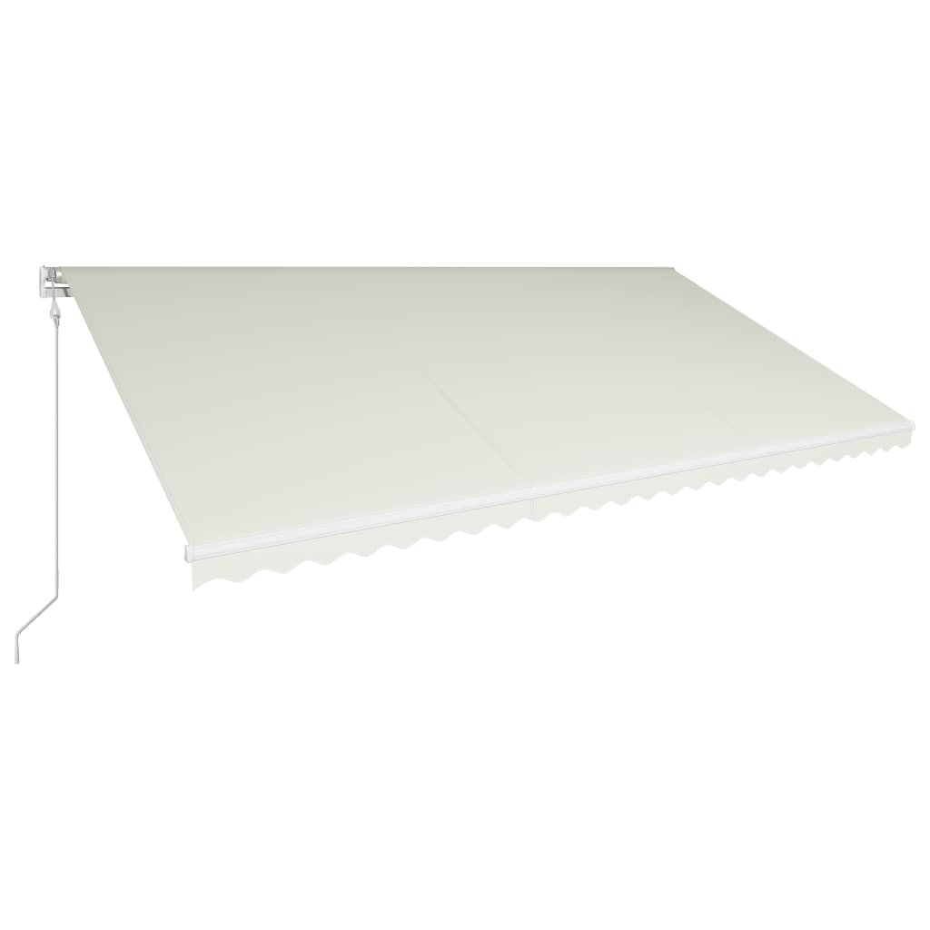 Vidaxl Luifel automatycznie rozciąga się krem ​​o długości 600 x 300 cm