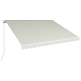 Vidaxl Luifel udvider manuelt 400x300 cm creme