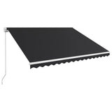 Vidaxl Luifel manually extends 400x300 cm anthracite