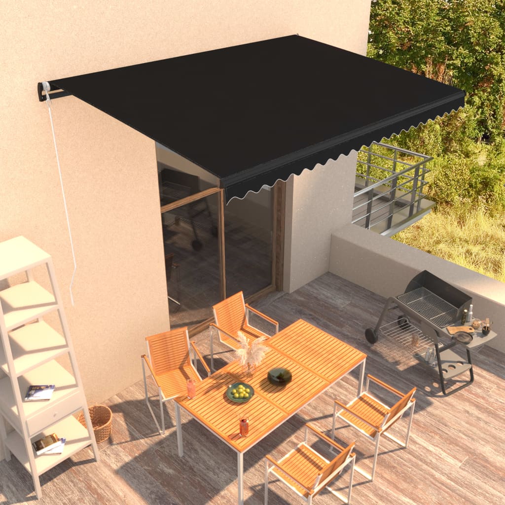 Vidaxl Luifel utvider manuelt 450x300 cm Anthracite