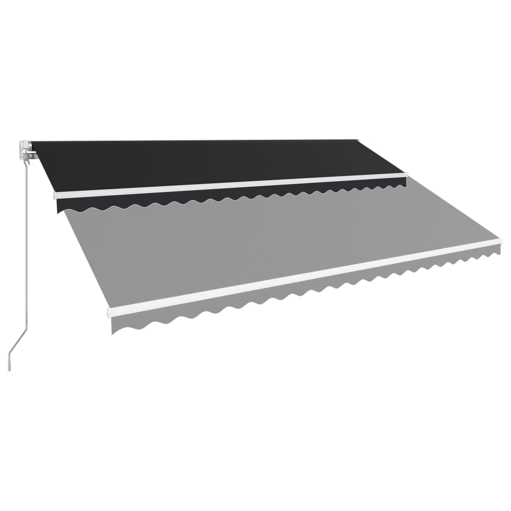 Vidaxl Luifel manually extends 500x300 cm anthracite