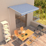 Vidaxl Luifel automatically extends 350x250 cm blue and white