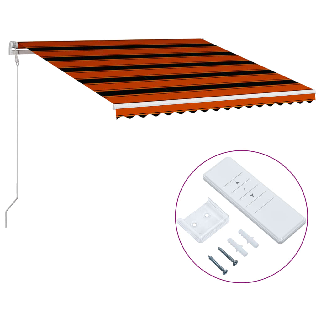 Vidaxl Luifel automatically extends 450x300 cm orange and brown