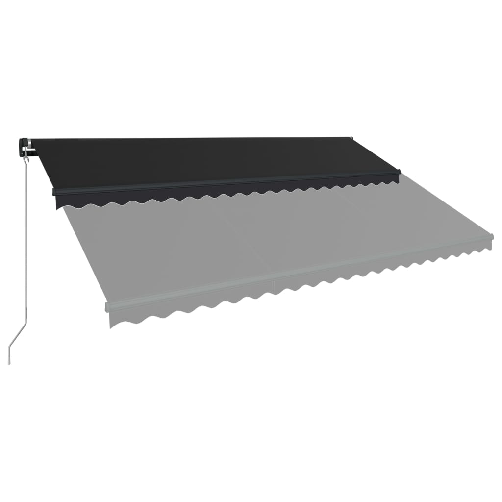 Vidaxl Luifel étend manuellement l'anthracite de 500x300 cm