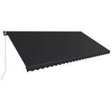 Vidaxl Luifel étend manuellement 600x300 cm anthracite