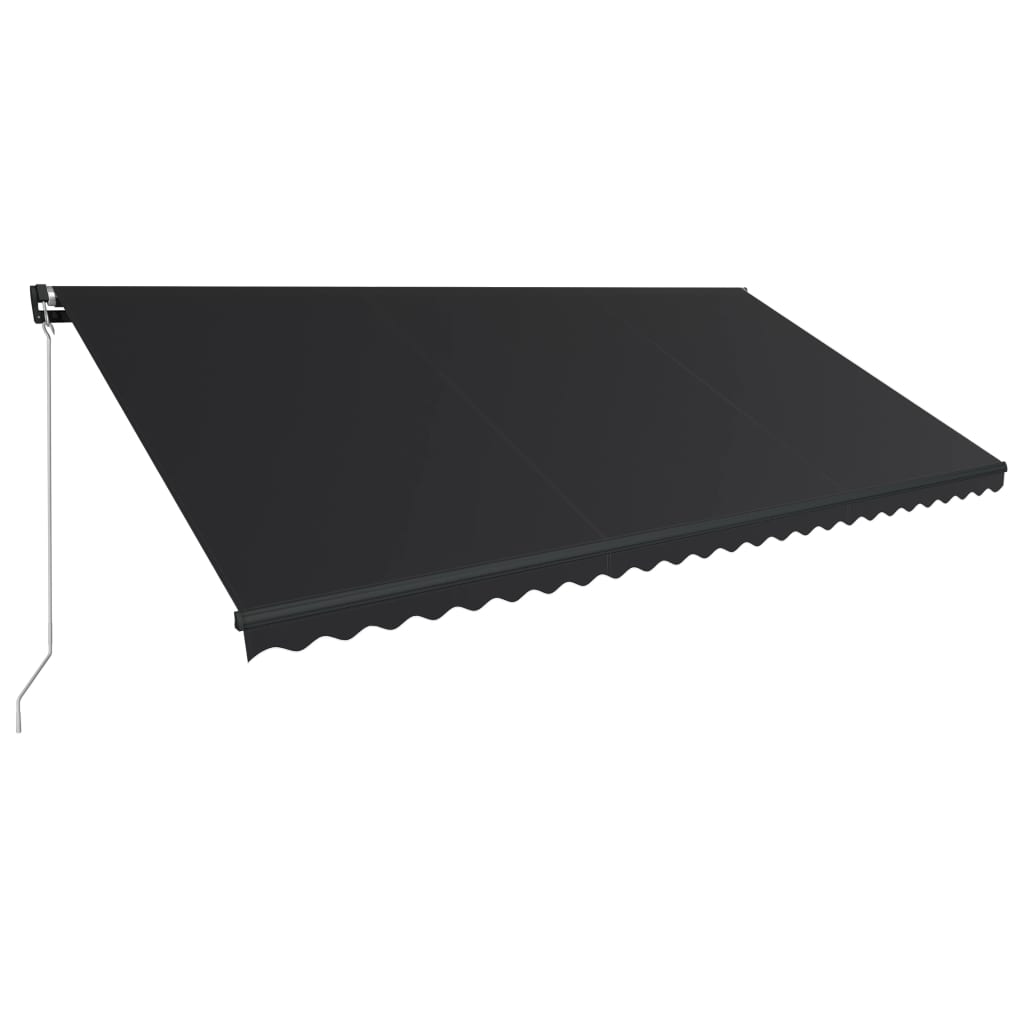 Vidaxl Luifel extensible manuellement avec l'anthracite LED 600x300 cm