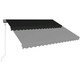 Vidaxl Luifel étend automatiquement l'anthracite de 400x300 cm