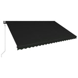 Vidaxl Luifel étend automatiquement l'anthracite de 500 x 300 cm