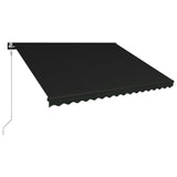 Vidaxl Luifel udvides med vindsensor og LED 450x300 cm anthracit