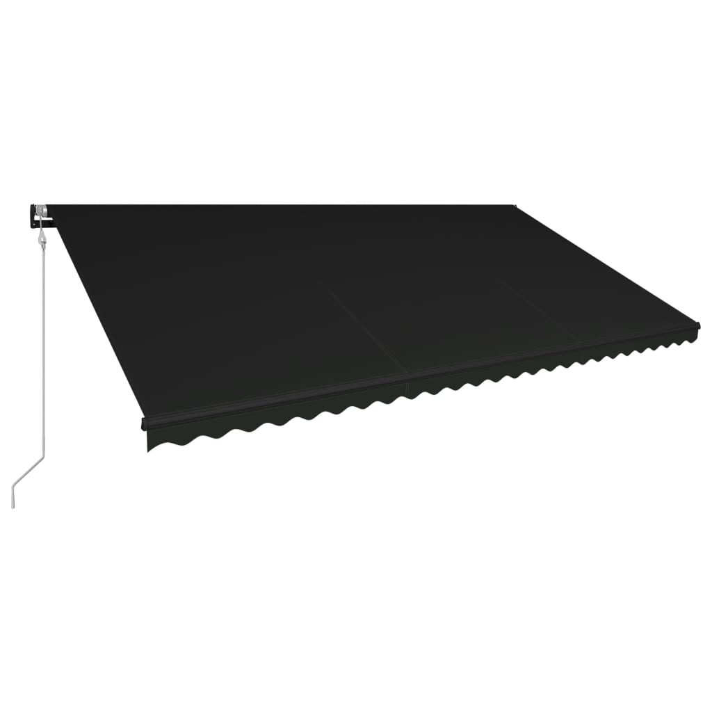 Vidaxl Luifel kan udvides med vindsensor og LED 600x300 cm anthracit