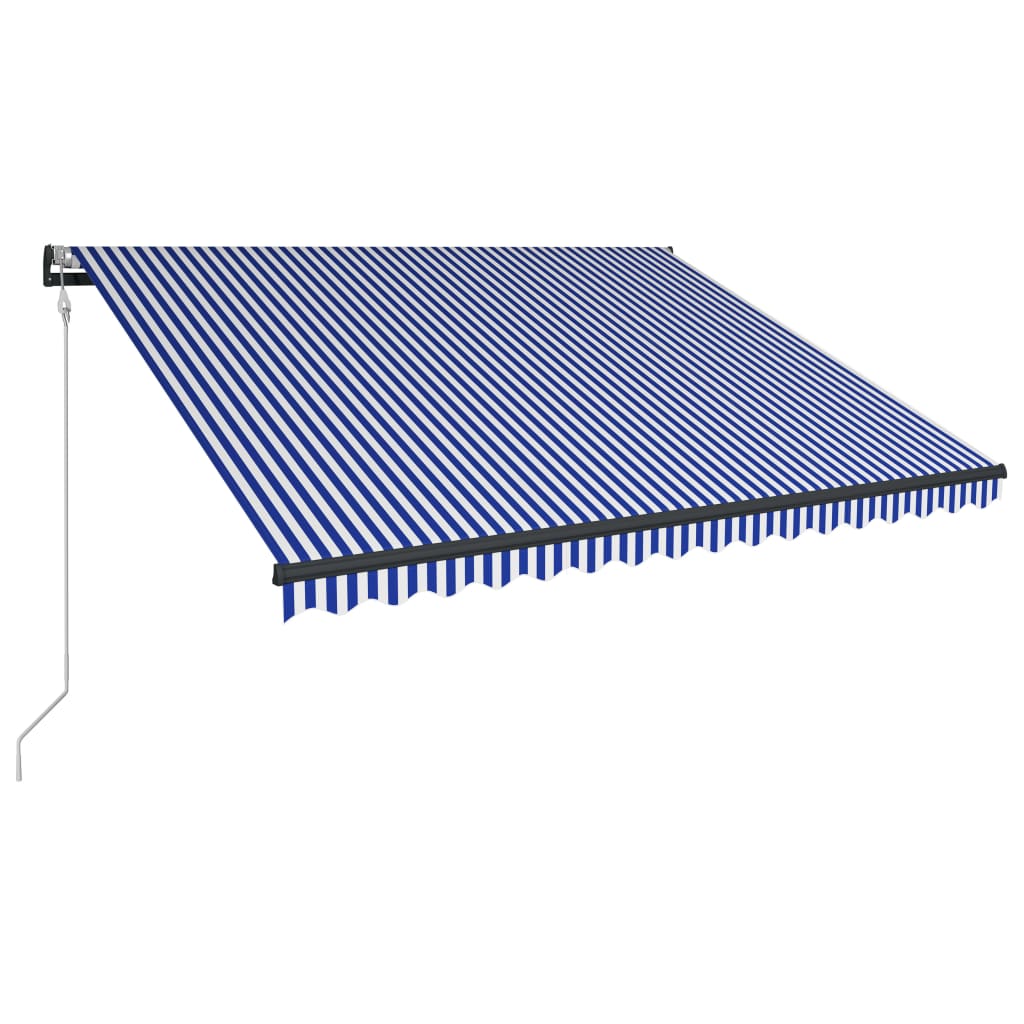 VidaXL Laifel with wind sensor and LED 400x300 cm blue and white