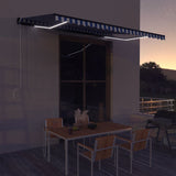 VidaXL Laifel with wind sensor and LED 450x300 cm blue and white