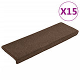 Vidaxl Stair tappetini 15 St 65x21x4 cm marrone