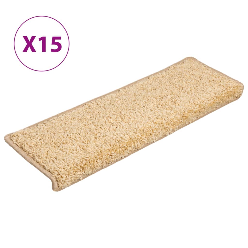 Vidaxl trappematter 15 St 65x21x4 cm brun