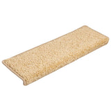 Vidaxl -Treppenmatten 15 ST 65x21x4 cm Braun