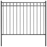 Vidaxl Garden Fence 1.7x1.2 m in acciaio nero