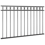 Vidaxl Zauntafel 1,7x0,8 m Stahlschwarz