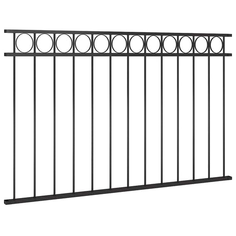 Vidaxl Zauntafel 1,7x0,8 m Stahlschwarz