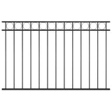 Vidaxl Fence Panel 1.7x1 m Stal czarna