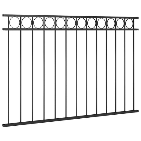 Vidaxl Zauntafel 1,7x1 m Stahlschwarz