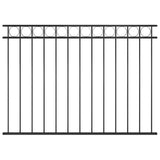 Vidaxl Zauntafel 1,7x1,2 m Stahlschwarz