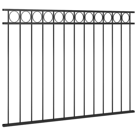Vidaxl Zauntafel 1,7x1,2 m Stahlschwarz