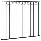 Vidaxl Zauntafel 1,7x1,5 m Stahlschwarz
