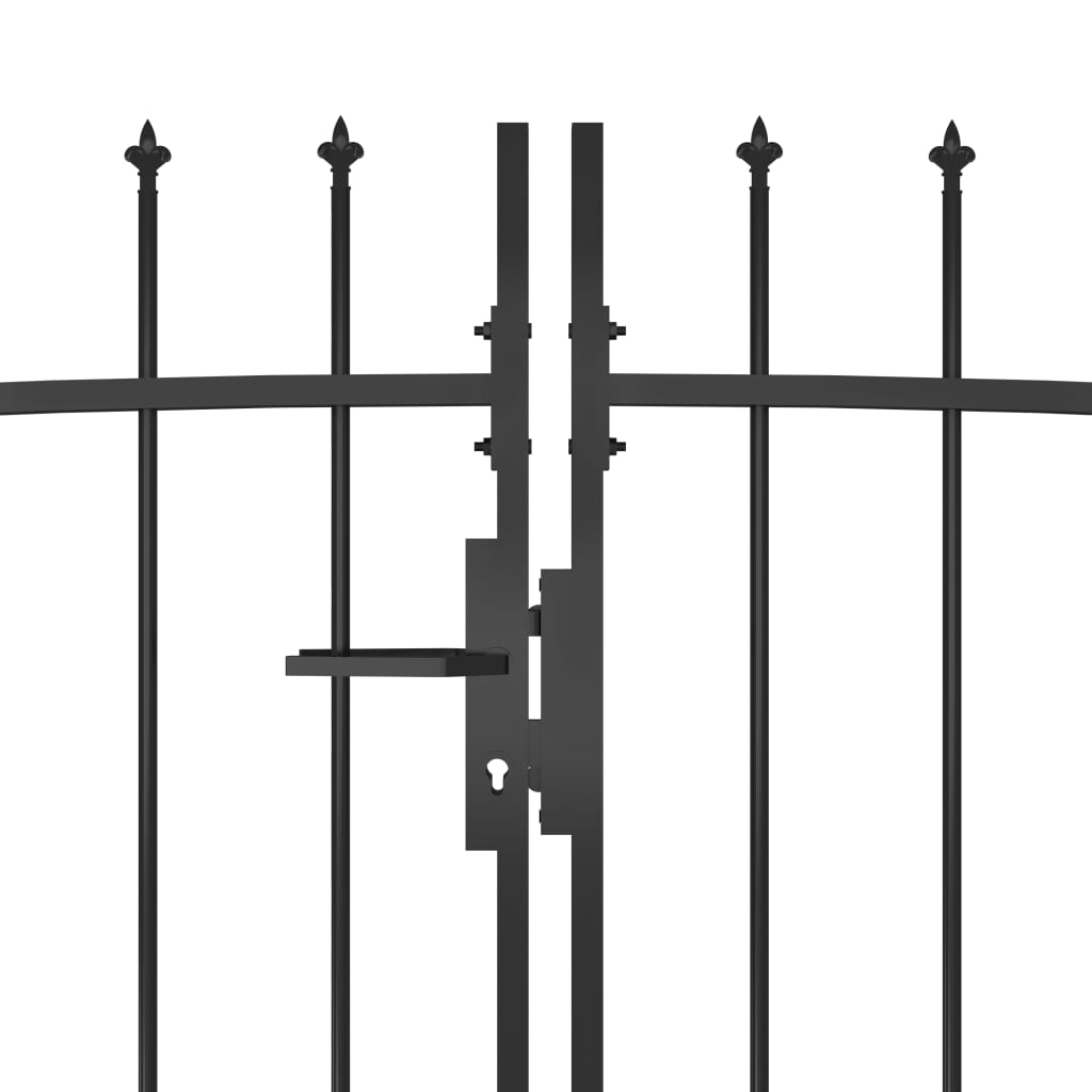 Vidaxl -Port mit Speer -Top 5x1,5 m schwarz