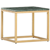 Vidaxl salontafel 40x40x35 cm echt steen met marmeren textuur groen