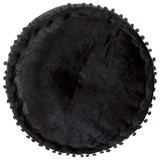 Vidaxl poef rond 40x20 cm fluweel antraciet