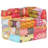 Vidaxl Pouf Patchwork en tissu modulaire