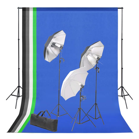 Vidaxl Fotostudio-Set mit Hintergrund- und Beleuchtungsset