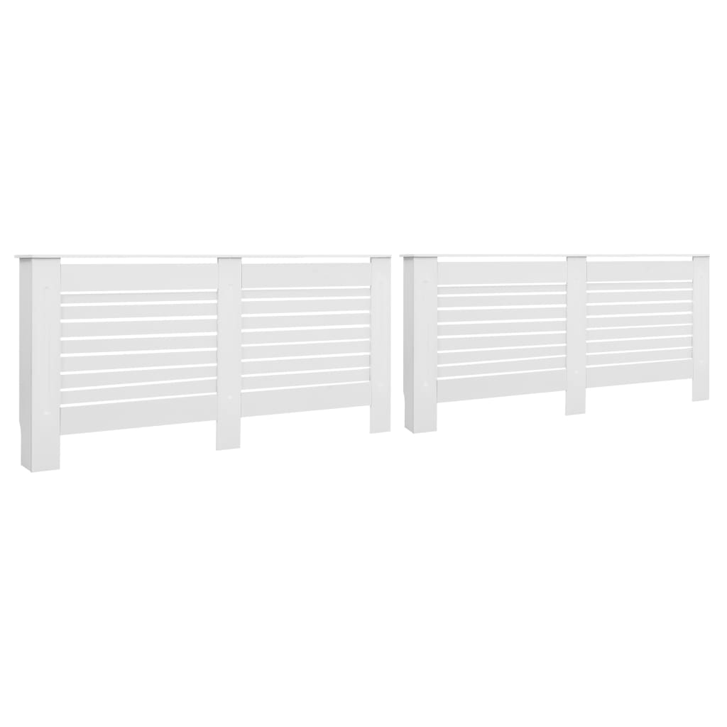 VidaXL Radiatoroments 2 ST 172x19x81.5 cm MDF White