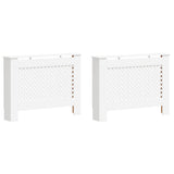 VIDAXL -Strahlenträger 2 ST 112X19X81.5 cm MDF Weiß