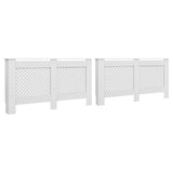 VidaXL Radiatoroments 2 ST 152x19x81.5 cm MDF White